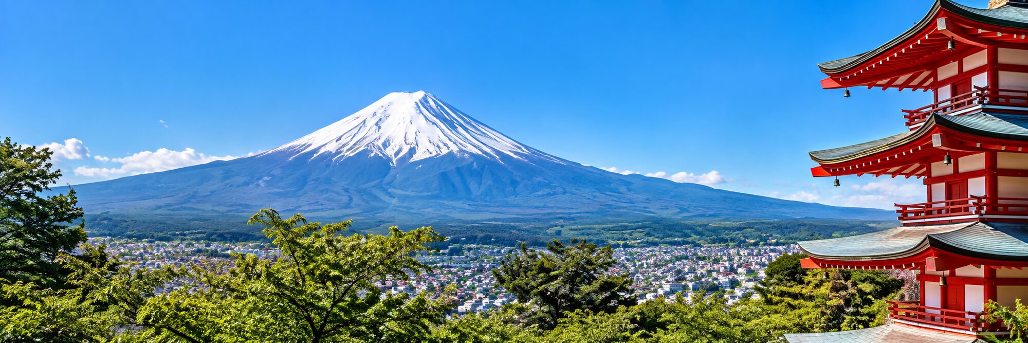 Mt. Fuji and a five-story pagoda