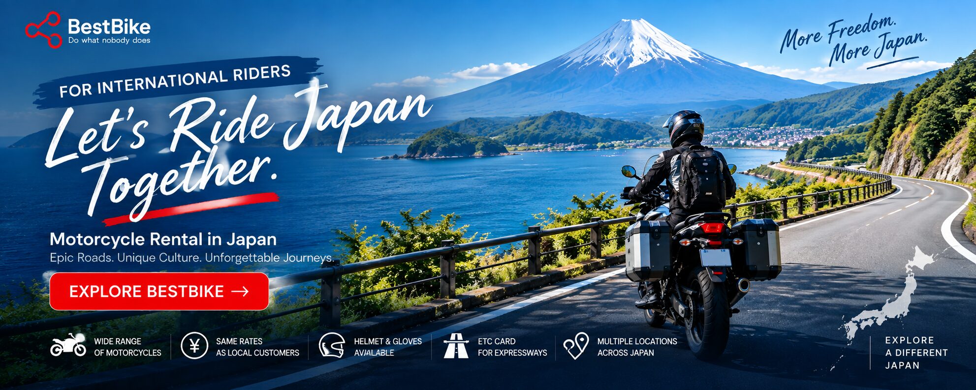 For International Riders - Motorcycle Rental in Japan